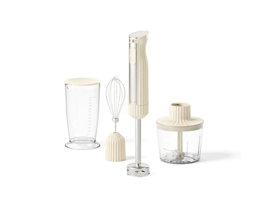 Sous chef, frullatore a immersione crema con accessori (frusta, bicchiere, tritatutto)