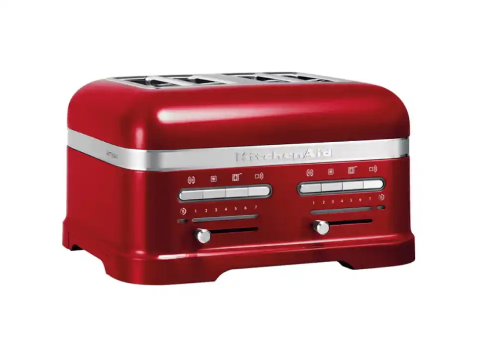 Artisan, tostapane 4 fette rosso mela metallizzato