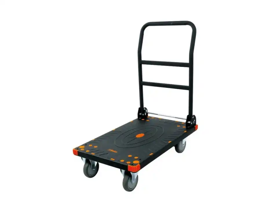 Carrello pieghevole con piano antiscivolo