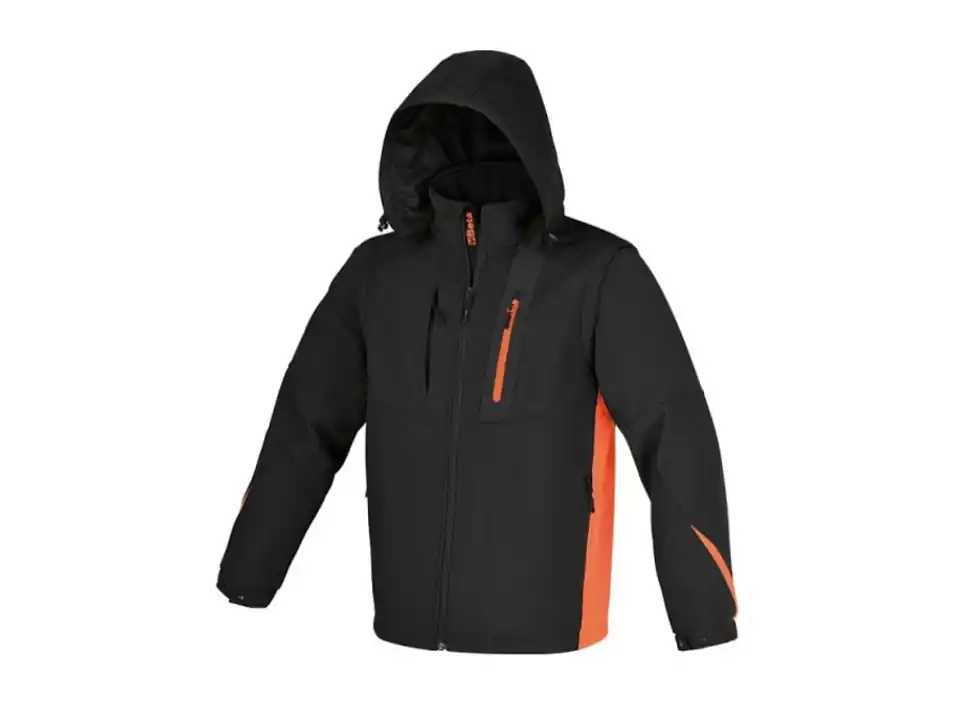 Giacca softshell con cappuccio e maniche staccabili - art. 7659n