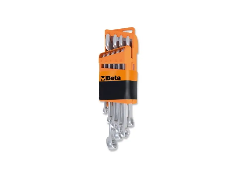 Serie di 9 chiavi combinate con supporto compatto