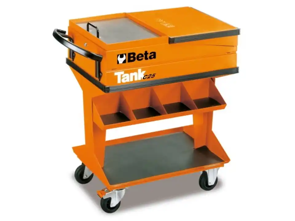 Carrello tank con mensola, c25