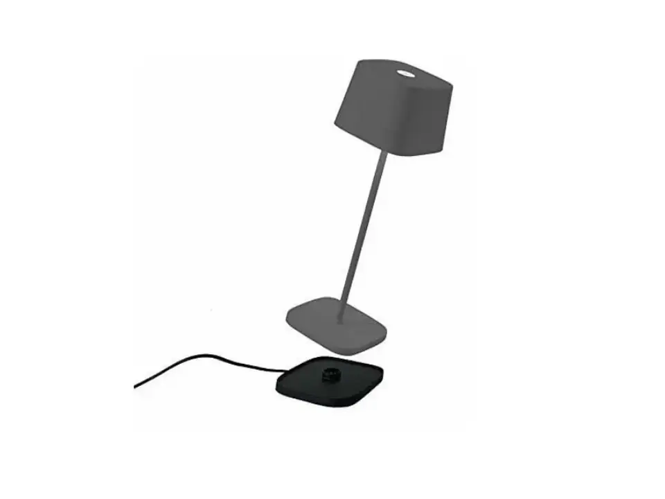 Ofelia pro lampada da tavolo ricaricabile - grigio scuro