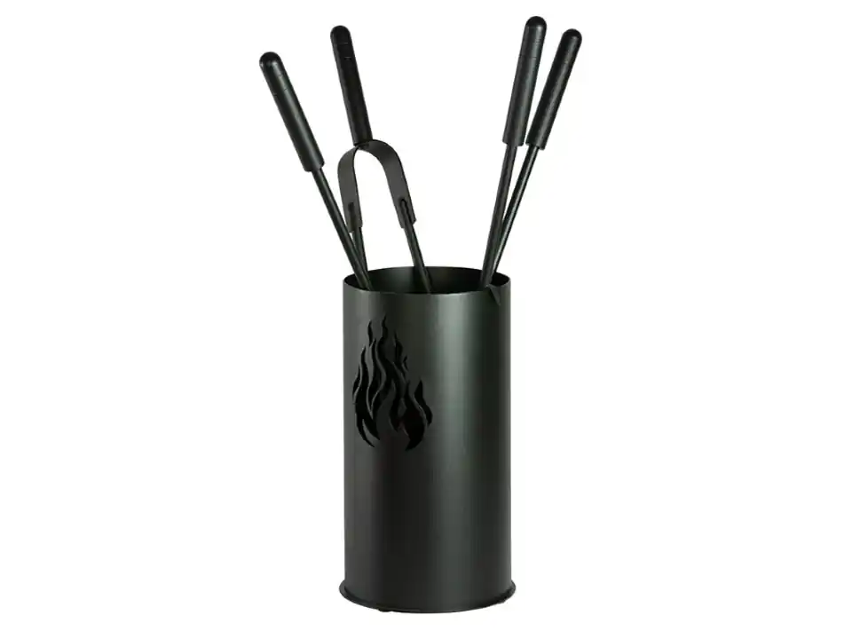 Trespolo nero 4 accessori, h.60 cm