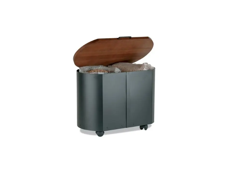 Portapellet nero 65x35