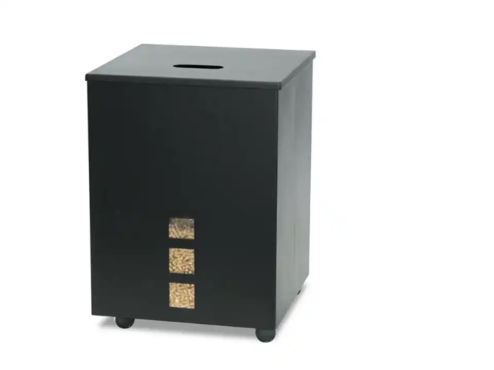 Portapellet nero 39x39