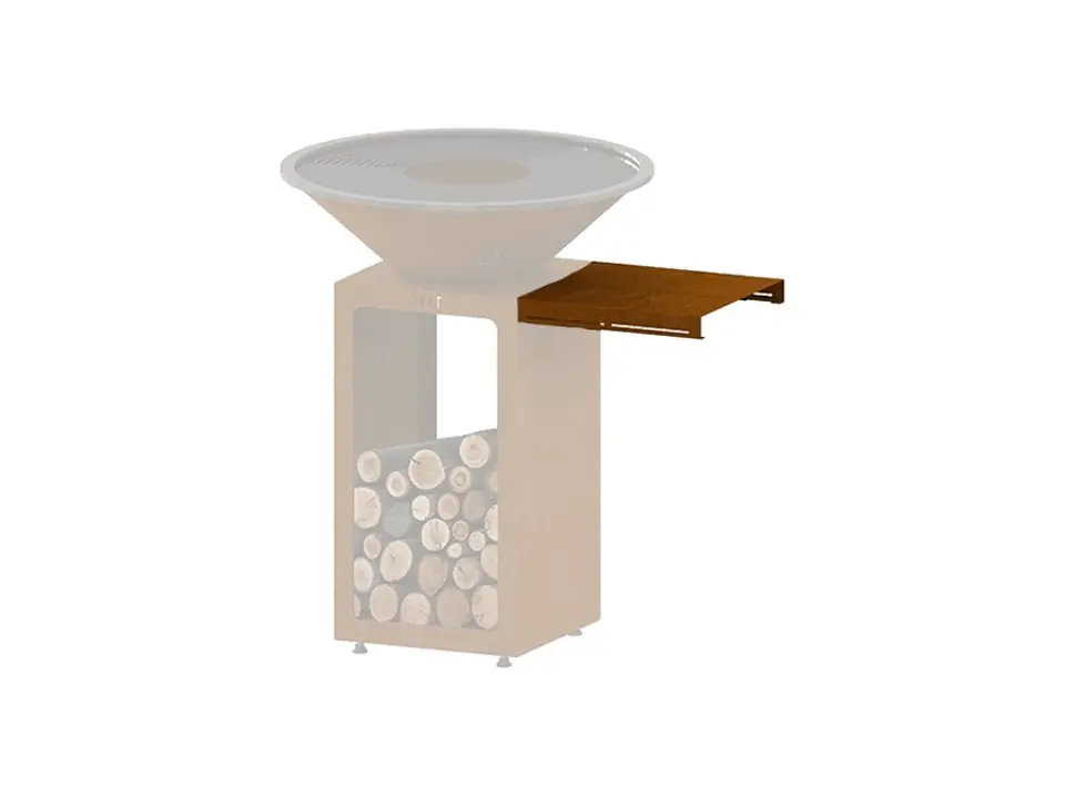 Mini mensola bbo, cognac