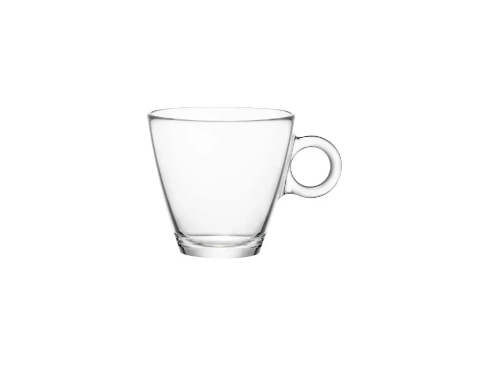 Tazza cappuccino in vetro trasparente easy bar, 23 cl