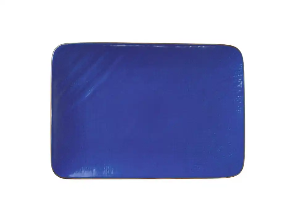 Mediterraneo, piatto rettangolare blue 27 cm