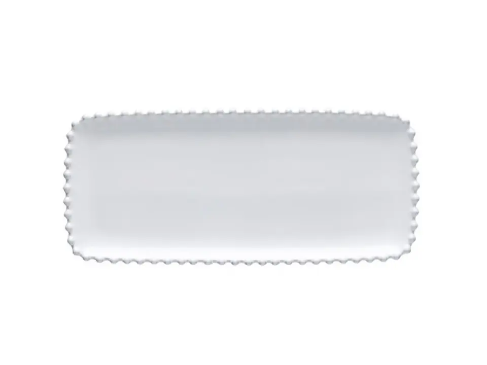 Pearl white, vassoio rettangolare 30x13 cm
