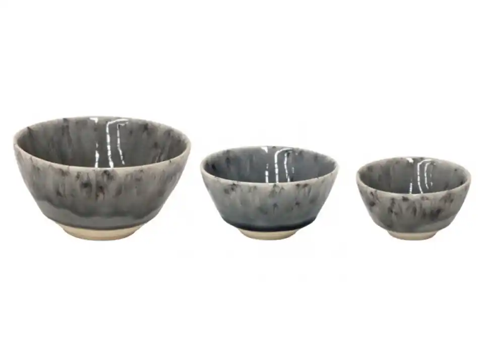 Madeira grey, set 3 ciotole