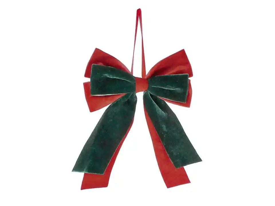 Pendaglio ertemios fiocco rosso-verde