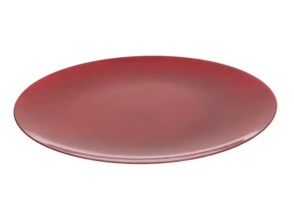 Sottopiatto brush rosso, ø33 cm