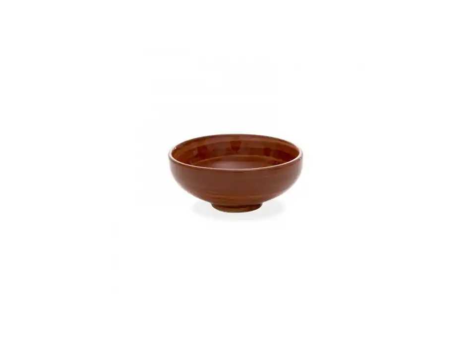 Patera bowl media stoneware 40 cl rosso/marrone