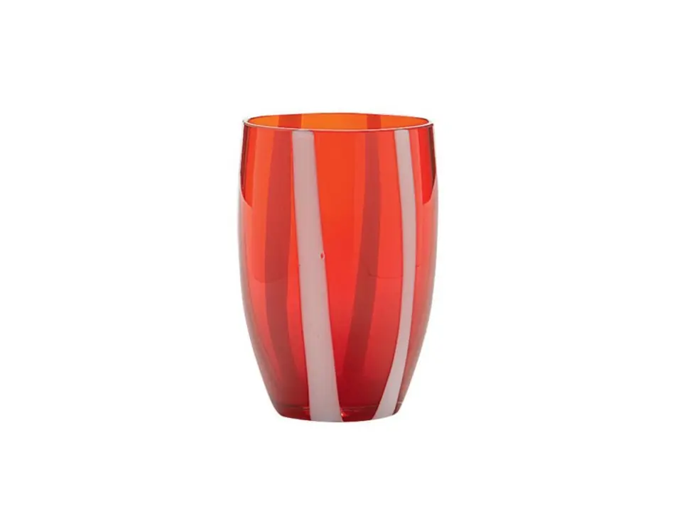 Gessato, bicchiere tumbler rosso 32 cl