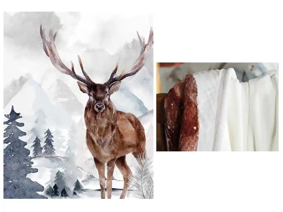 Xmas tale, plaid 140x170 cm