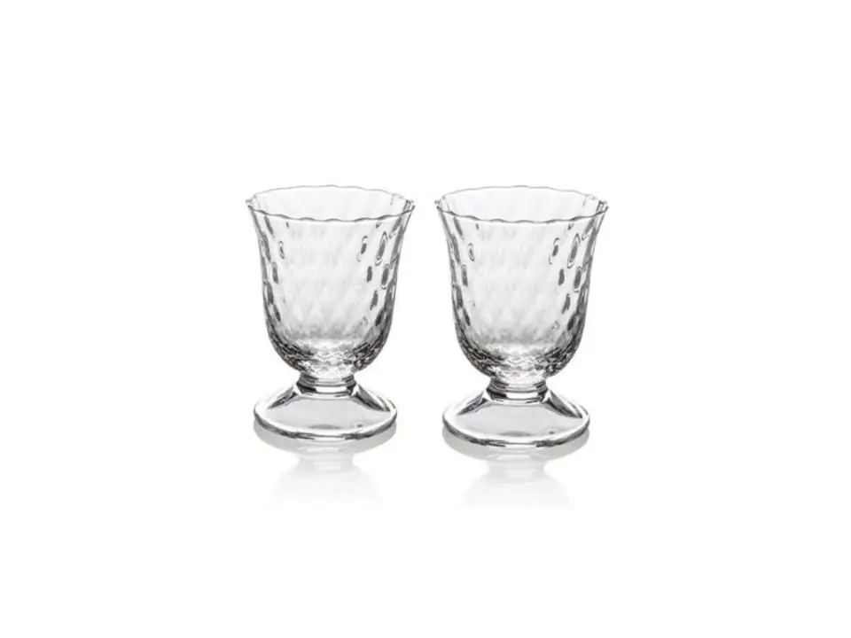 Fiordaliso, set 2 calici acqua trasparente