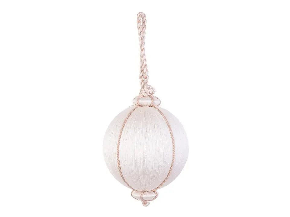 Sfera dressed avorio, ø10 cm