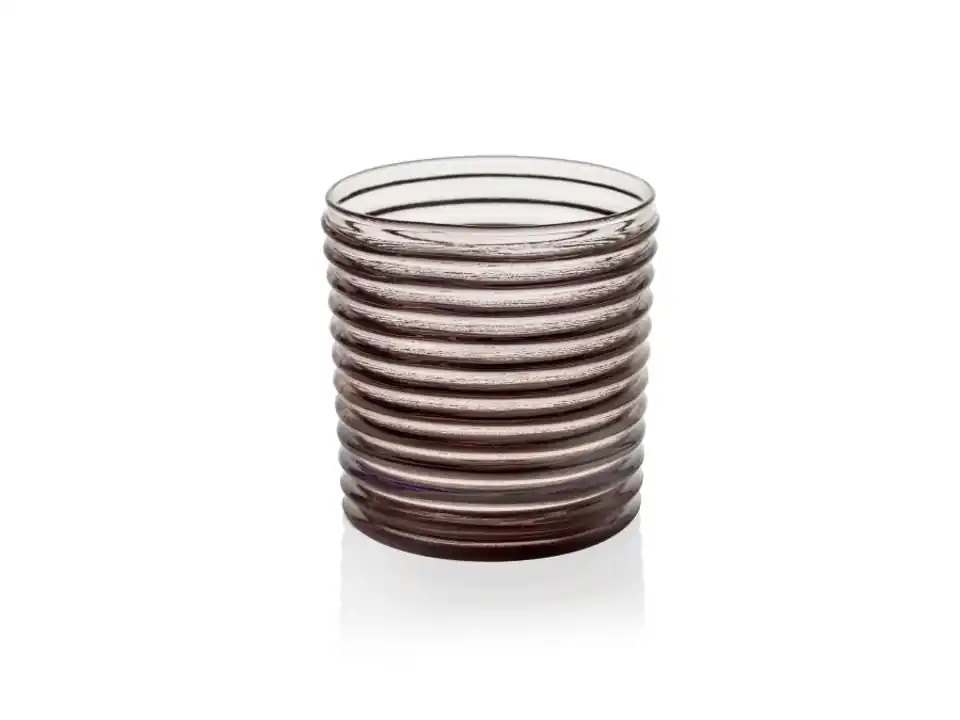 Vertigo, set 6 bicchieri acqua grigio bronzo