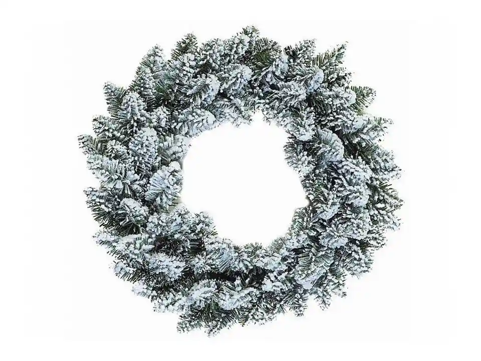 Corona innevata in pvc ø45 cm