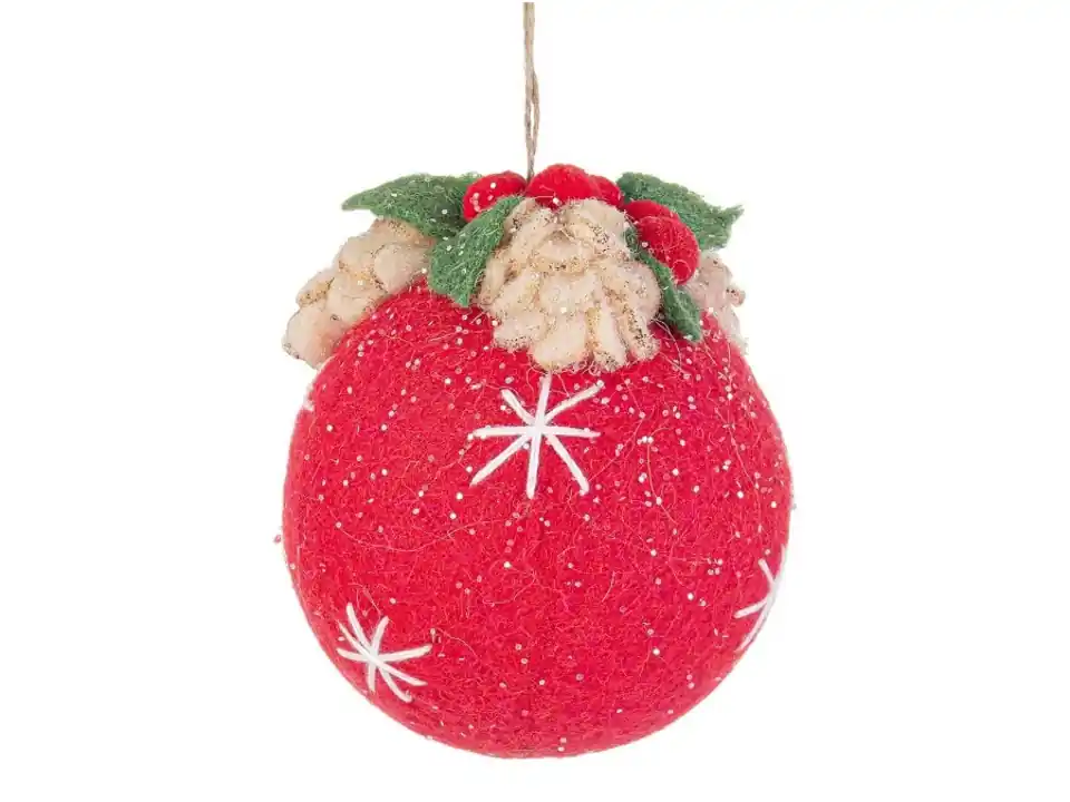 Sfera dexter rosso, ø11 cm