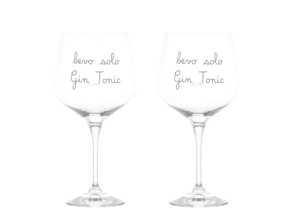 Set 2 calici cocktail bevo solo gin tonic, 82cl