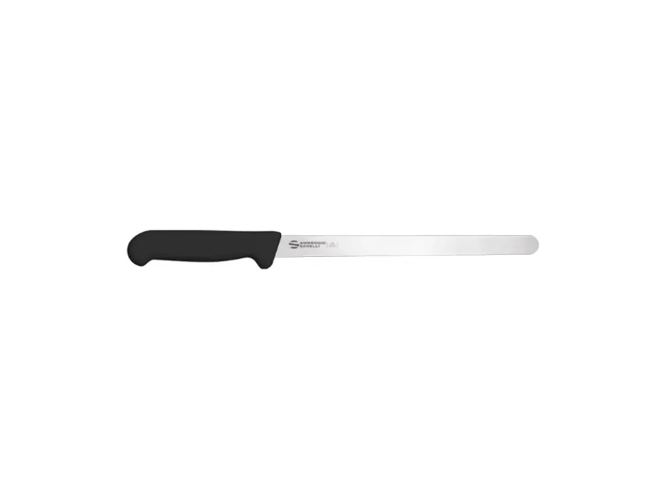 Supra - coltello prosciutto stretto nero, 28 cm